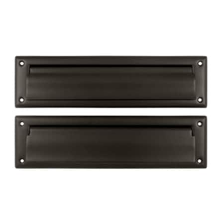 Patioplus 13.12 in. Mail Slot with Interior Flap, Oil Rubbed Bronze - Solid PA2667160